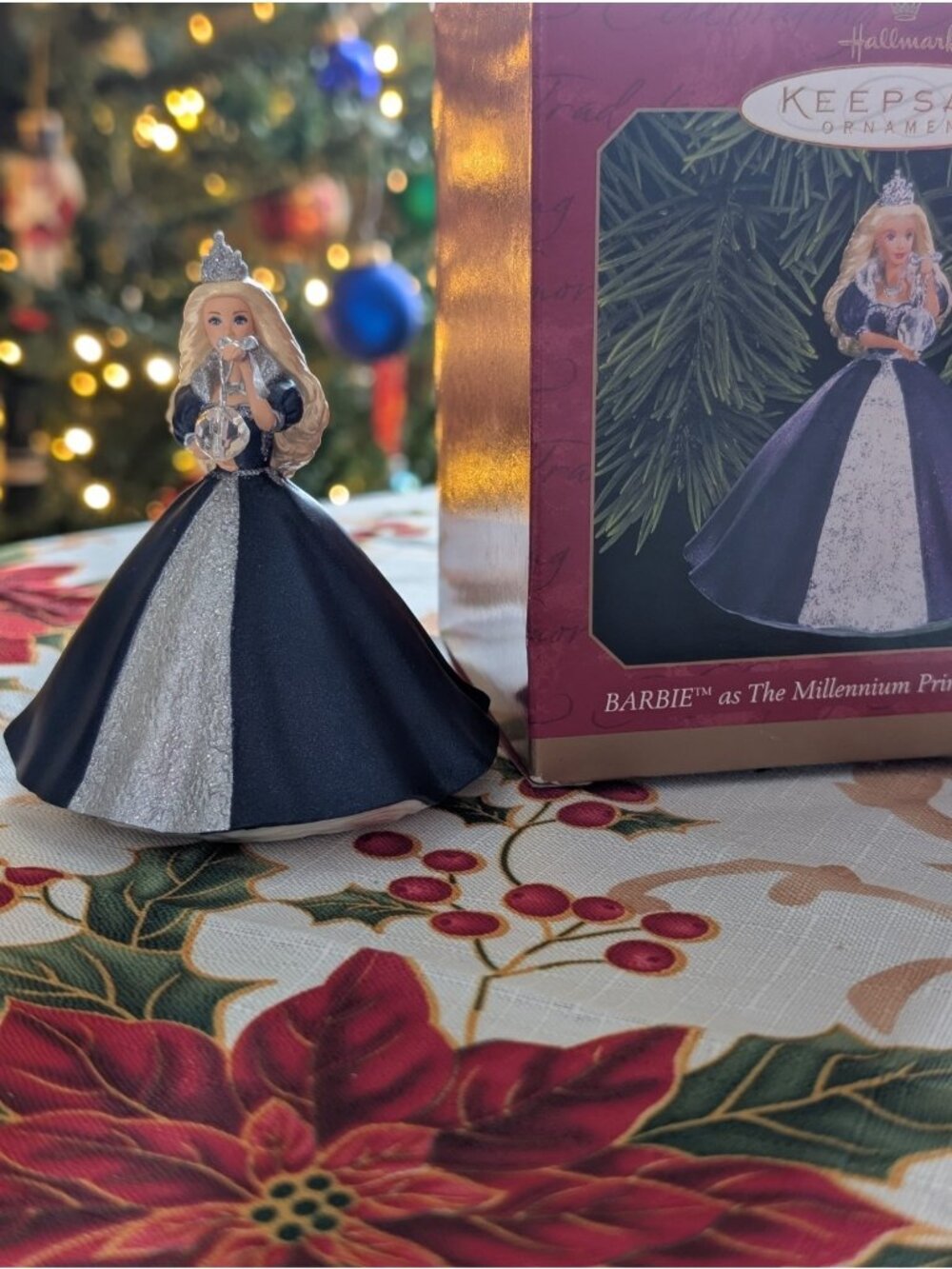 Barbie 1999 Hallmark Keepsake Ornament The Millennium Princess, In Original Box